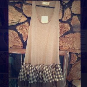 NWT Boutique rustic layering dress